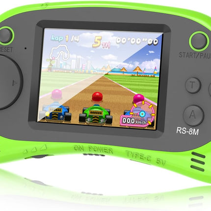 Kids Handheld Game Console – 220 Built-in Games, 2.5" IPS, Rechargeable