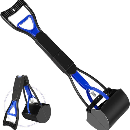 Pooper Scooper for Dogs – Folding, Sturdy Spring Design, Easy to Use for Grass & Dirt