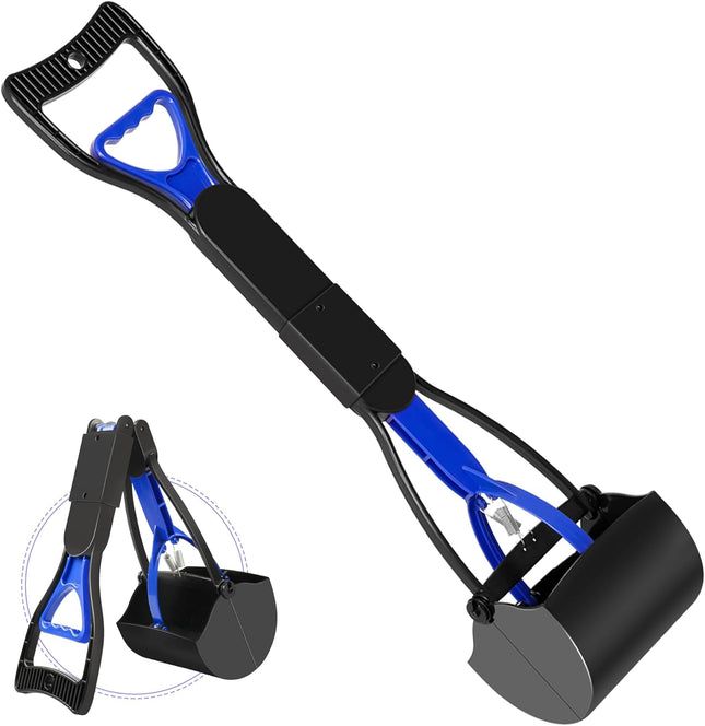 Pooper Scooper for Dogs – Folding, Sturdy Spring Design, Easy to Use for Grass & Dirt