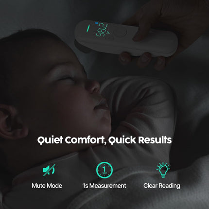 Baby & Family Thermometer – No-Touch Forehead, Medical-Grade, All-in-One