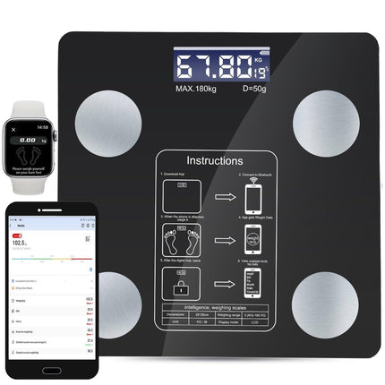 Smart Body Weight Scale – BMI, Body Fat, Muscle Mass, Bluetooth App Sync