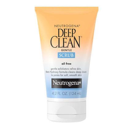 Deep Clean Gentle Daily Facial Scrub 4.2oz, Oil-Free Face Scrub & Cleanser