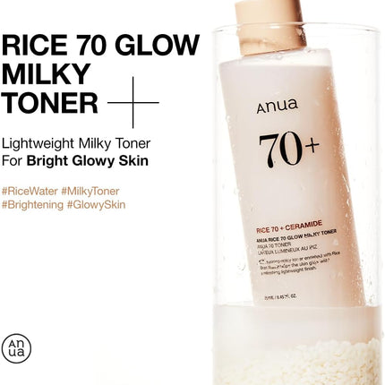 70 Glow Toner – Niacinamide, Ceramides, Panthenol, Fungal Acne Safe