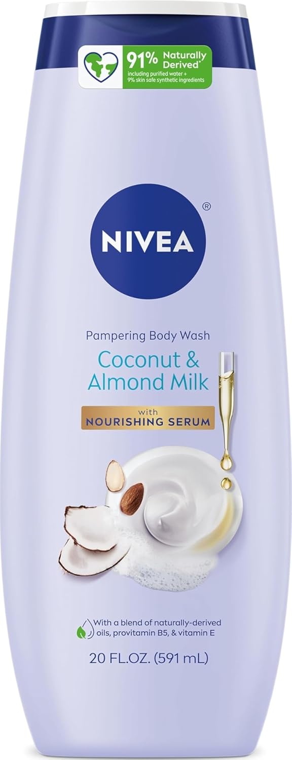 Coconut & Almond Milk Body Wash, Moisturizing with Vitamin E & ProVitamin B5