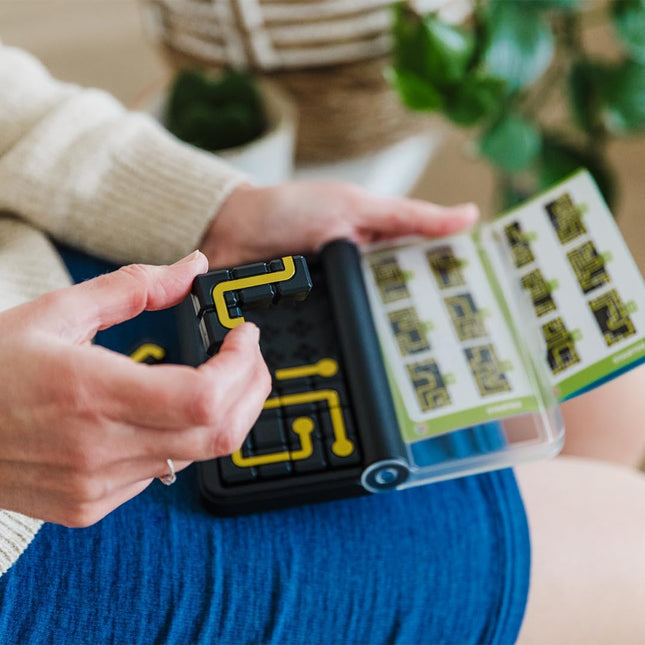 IQ Circuit Portable Travel Game with 120 Logic Puzzle Challenges Ages 8+