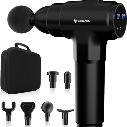 Professional Muscle Massage Gun with Carry Case for Athletes & Pain Relief