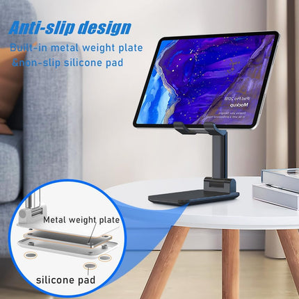 Desk Phone Holder MT-6 – Silicone Mat, Foldable & Adjustable for Devices