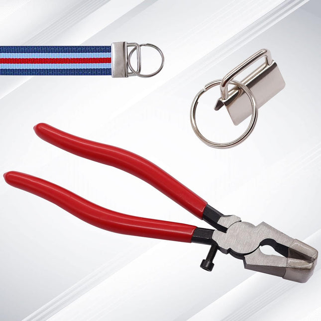 15-Piece Key Fob Kit – Hardware & Pliers for Lanyard, Wristlet & Keychain Crafts