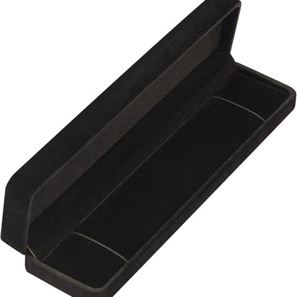 2-Piece Velvet Jewelry Gift Box Set – Necklace & Bracelet Display, Black