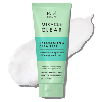 Miracle Clear Facial Cleanser – Makeup Remover & Exfoliating Face Wash 5.1oz