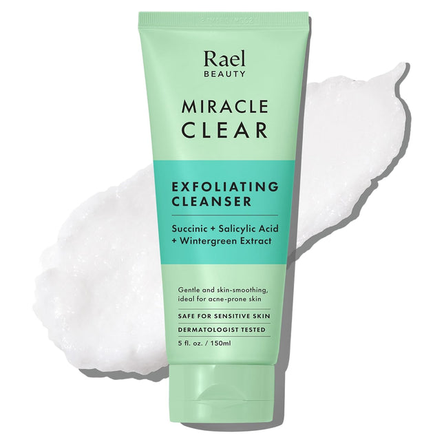 Miracle Clear Facial Cleanser – Makeup Remover & Exfoliating Face Wash 5.1oz