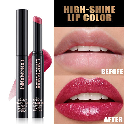 10 Colors Shimmer Lipstick Set Glitter Moisturizing Long Wear Makeup
