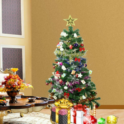24pcs Shiny Mini Gift Box Ornaments – Metal Foil Wrapped Christmas Tree Decorations