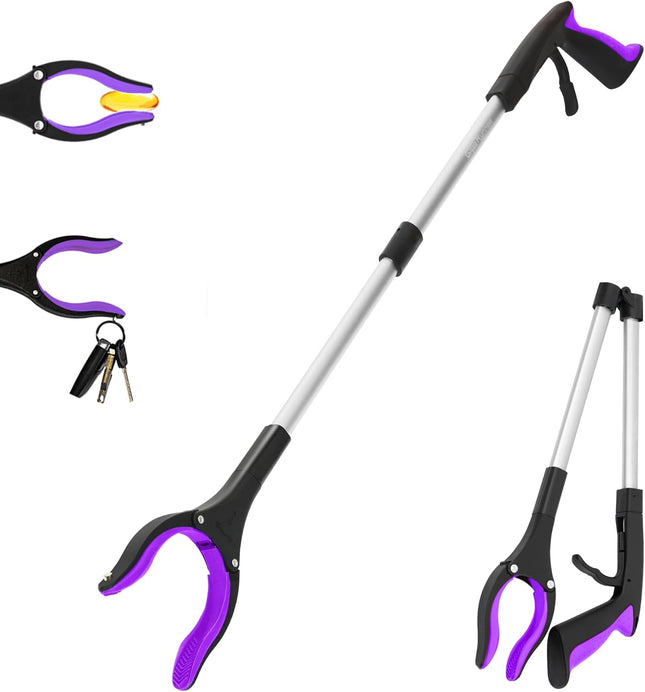 Long Reach Grabber Tool with Magnet Swivel Head for Seniors Mobility Aid