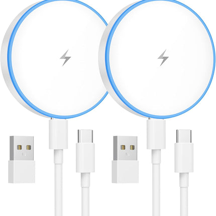 2 Pack MagSafe Charger 15W Magnetic Wireless Charging Pad for iPhone Series