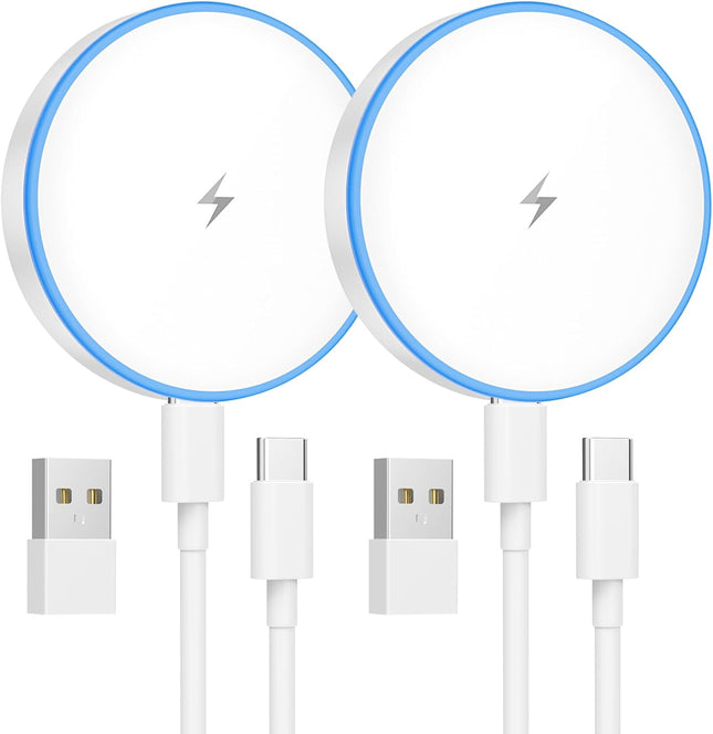 2 Pack MagSafe Charger 15W Magnetic Wireless Charging Pad for iPhone Series