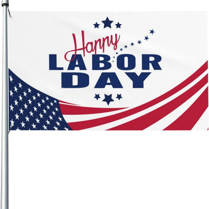 3x5 Ft Happy Labor Day Flag Outdoor Holiday Decoration American Banner