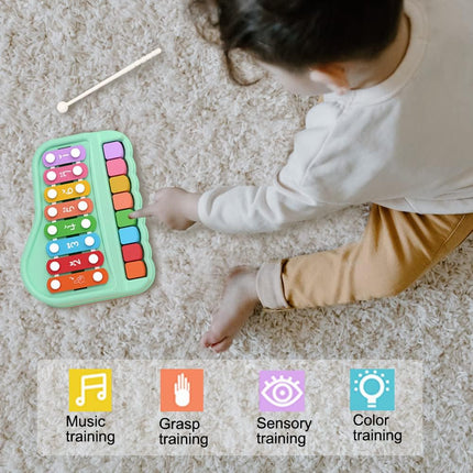 Kids Piano Xylophone Musical Instrument with 8 Colorful Keys for Learning