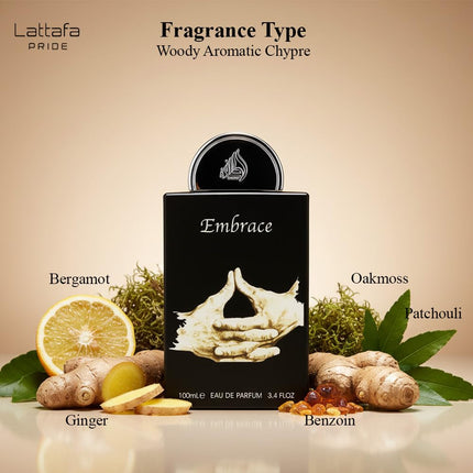 Lattafa Pride Embrace Perfume Unisex 100ml Eau de Parfum Aromatic Woody Fragrance