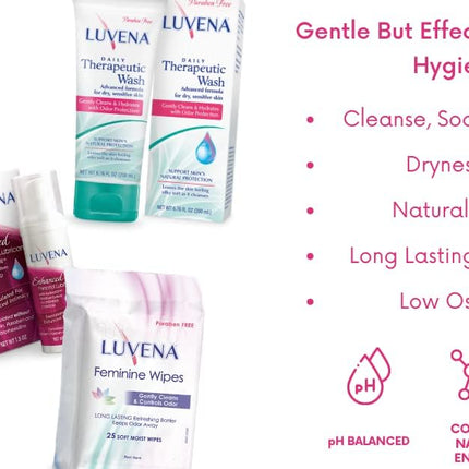 Daily Feminine Rinse – Ultra Gentle pH-Balanced Wash, 2 Pack 3oz Bottles