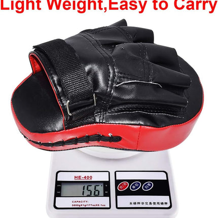 2PCS Curved Boxing Punching Mitts Training Pads for MMA Muay Thai