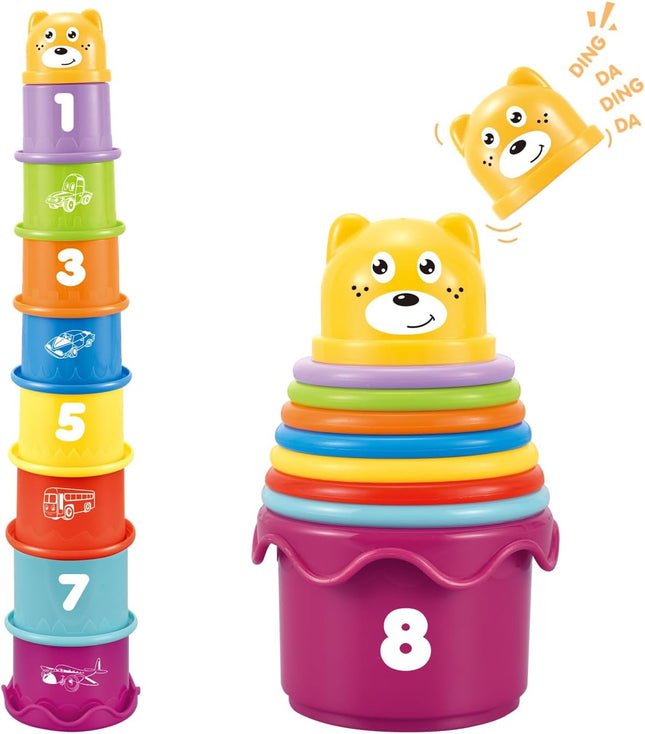 Baby Stacking & Nesting Cups – Montessori Toy for 6–12 Month Toddlers
