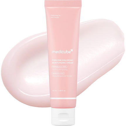 Salmon DNA PDRN Pink Hyaluronic Cream 1.69oz, Hydrating Moisturizer Pores & Blemishes