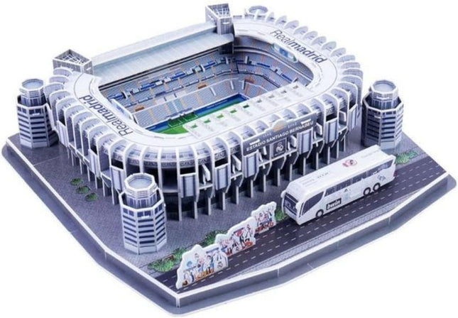 3D Football Stadium Puzzle Kit, Cardboard Soccer Field Model Building Craft Decoration