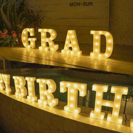 LED Marquee Letter "A" – Light Up Sign for Birthday, Wedding & Holiday Decoration
