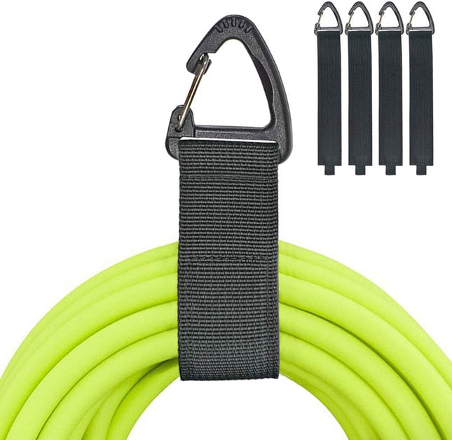 4-Pack Extension Cord Holder Organizer – 16” Heavy Duty Straps for Garage Storage