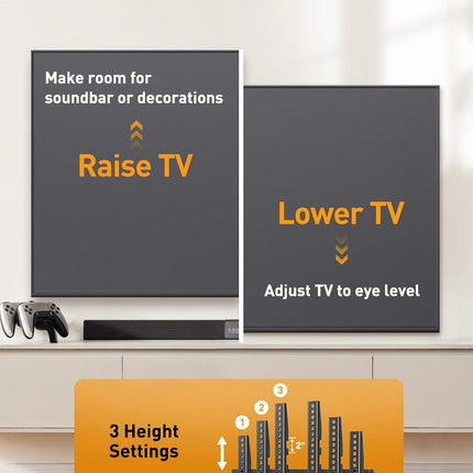 Full Motion TV Wall Mount – Fits 26–74″ TVs, Dual Arms, 99 lbs