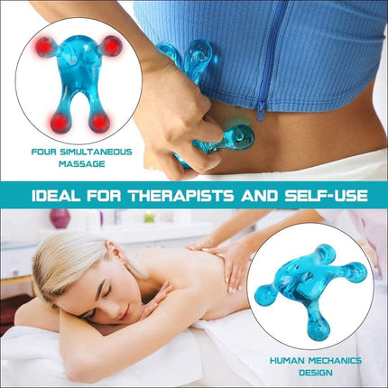 Palm Massage Tool Handheld Deep Tissue Massager for Neck Back Shoulder Relief