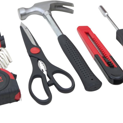 39-Piece Household Tools Kit – Essential Home Repair Set with Toolbox