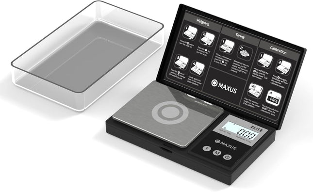 Pocket Digital Scale – LCD, Tare Function, 500g x 0.01g, Small Item Weighing