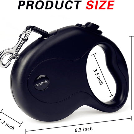 16ft Retractable Dog Leash – Lightweight, Tangle-Free, One-Hand Brake