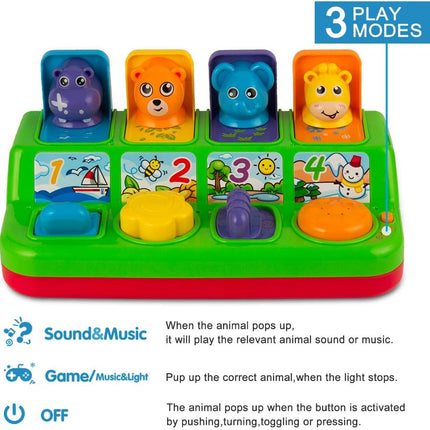 Interactive Baby Toy with Music & Animal Sounds for 9–18 Month Kids