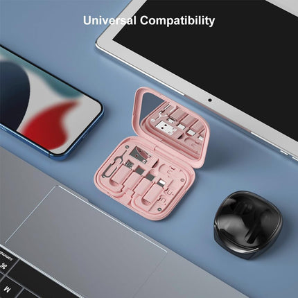 USB-C Adapter Kit for iPhone 16/17, Pixel & Samsung – Cables, OTG, Mirror Case
