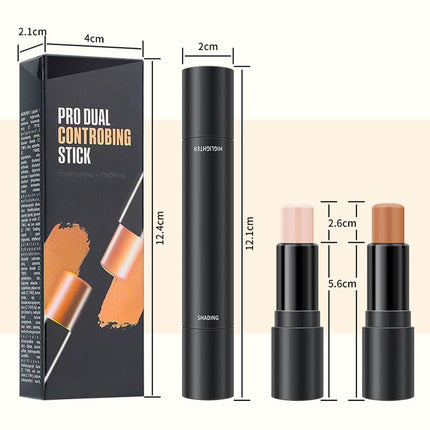 4 Colors Cream Contour Stick Kit Highlight Concealer Primer Face Makeup