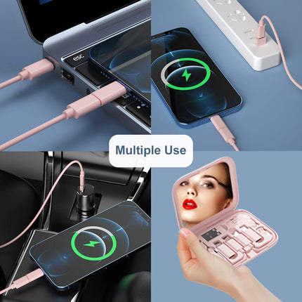 USB-C Adapter Kit for iPhone 16/17, Pixel & Samsung – Cables, OTG, Mirror Case