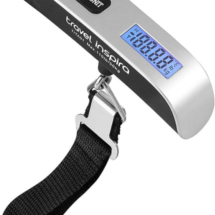 Portable Digital Luggage Scale – Hanging Suitcase Weight Up to 110 lb