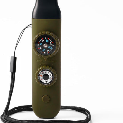 Emergency Survival Whistle – Kids Whistle with Lanyard, Compass & Thermometer