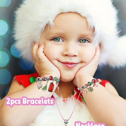 Girls Advent Calendar 2025 | DIY Jewelry & Charm Bracelet Christmas Kit
