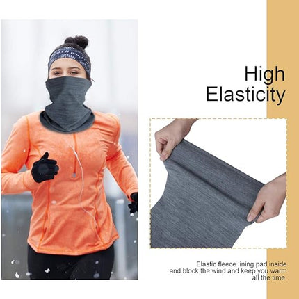 2-Pack Winter Neck Gaiter – Fleece Windproof Face Mask Scarf for Men & Women