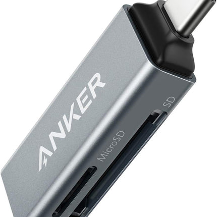 USB C Memory Card Reader Dual Slot for SDXC SDHC MicroSD and MMC Cards