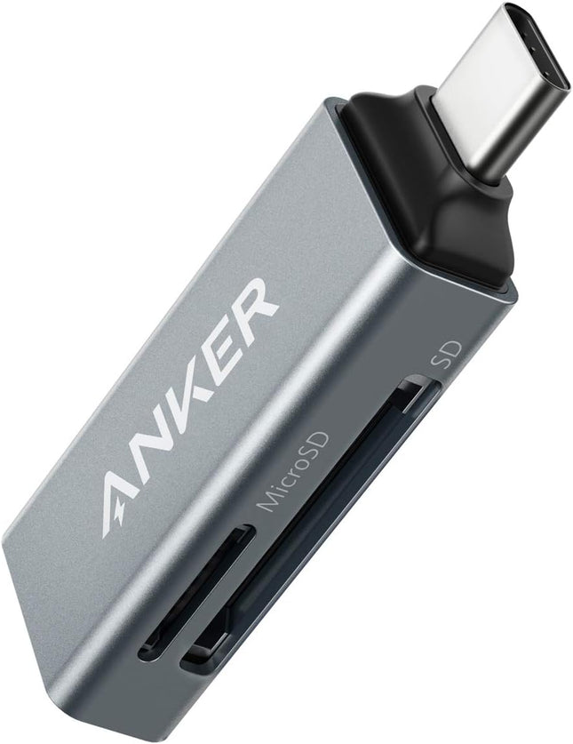 USB C Memory Card Reader Dual Slot for SDXC SDHC MicroSD and MMC Cards