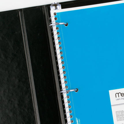 6 Pack Spiral Notebooks 1 Subject Wide Ruled 70 Sheets 7.5x10.5 Assorted Colors