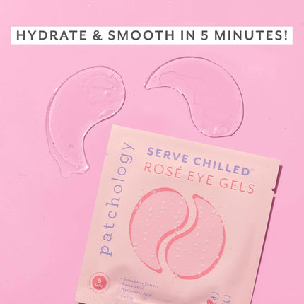 Serve Chilled Rosé Under Eye Patches – Hydrate, Reduce Dark Circles & Puffiness