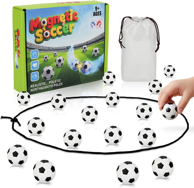 Soccer Magnetic Game with String 20 Football Stones Family Strategy Game