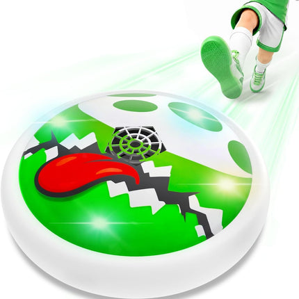 Kids Hover Soccer Ball with LED Lights, Soft Foam Bumper, Indoor Football Toy
