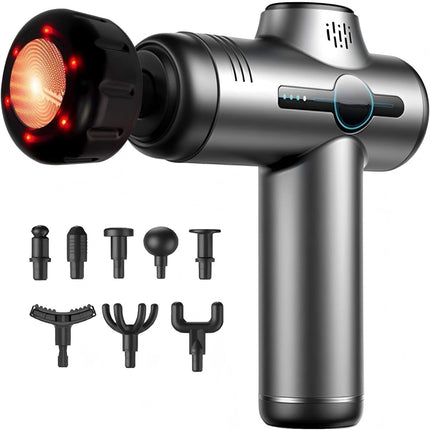 Mini Massage Gun with Heat Function for Full Body Muscle Relief & Relaxation